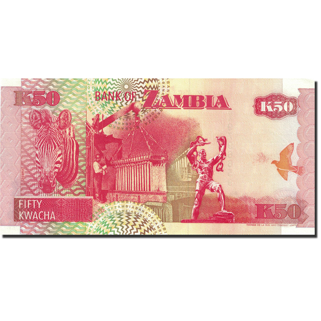 Banknote, Zambia, 50 Kwacha, 1992-1996, 1992, KM:37a, UNC(63)