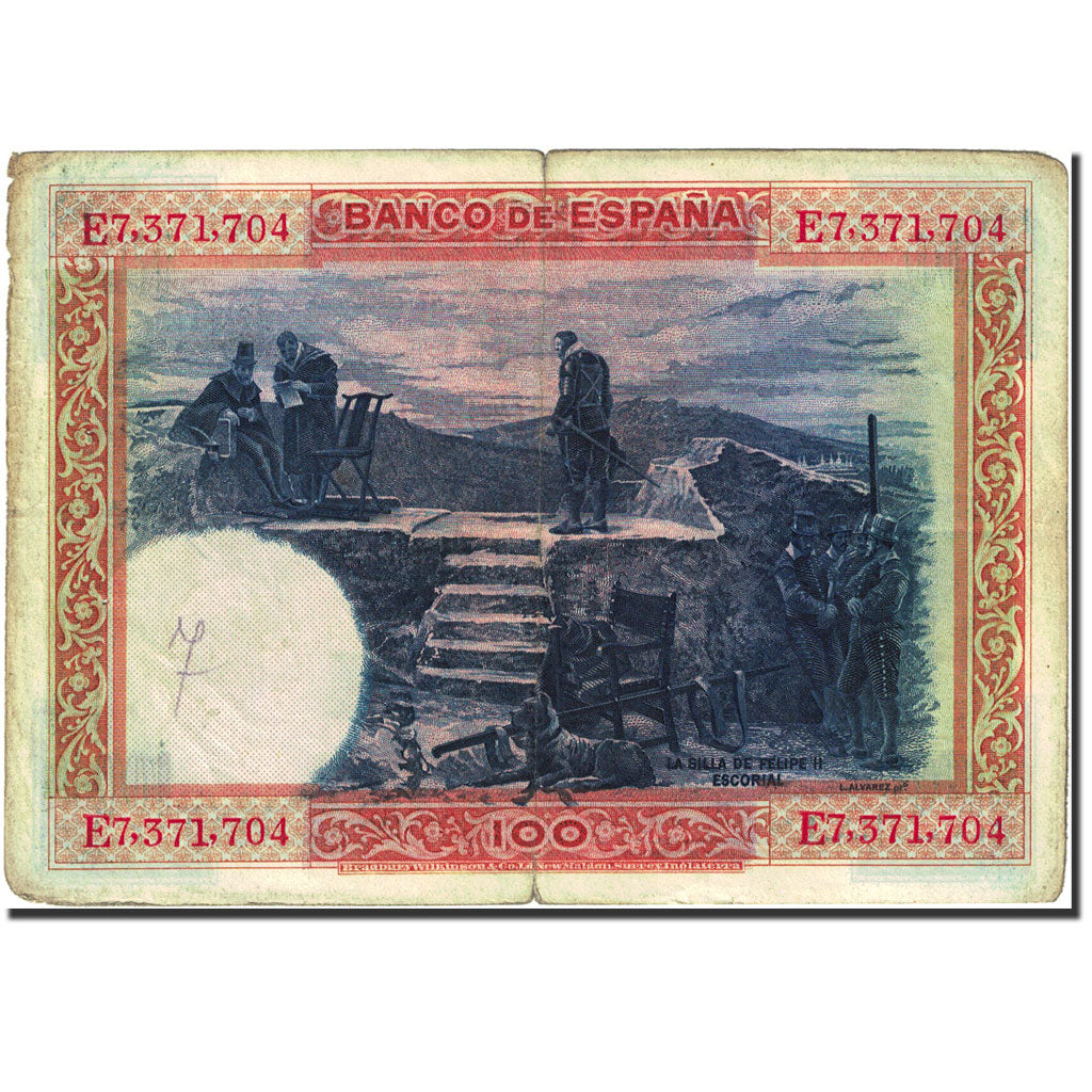 Banknote, Spain, 100 Pesetas, 1925, 1925-07-01, KM:69c, F(12-15)