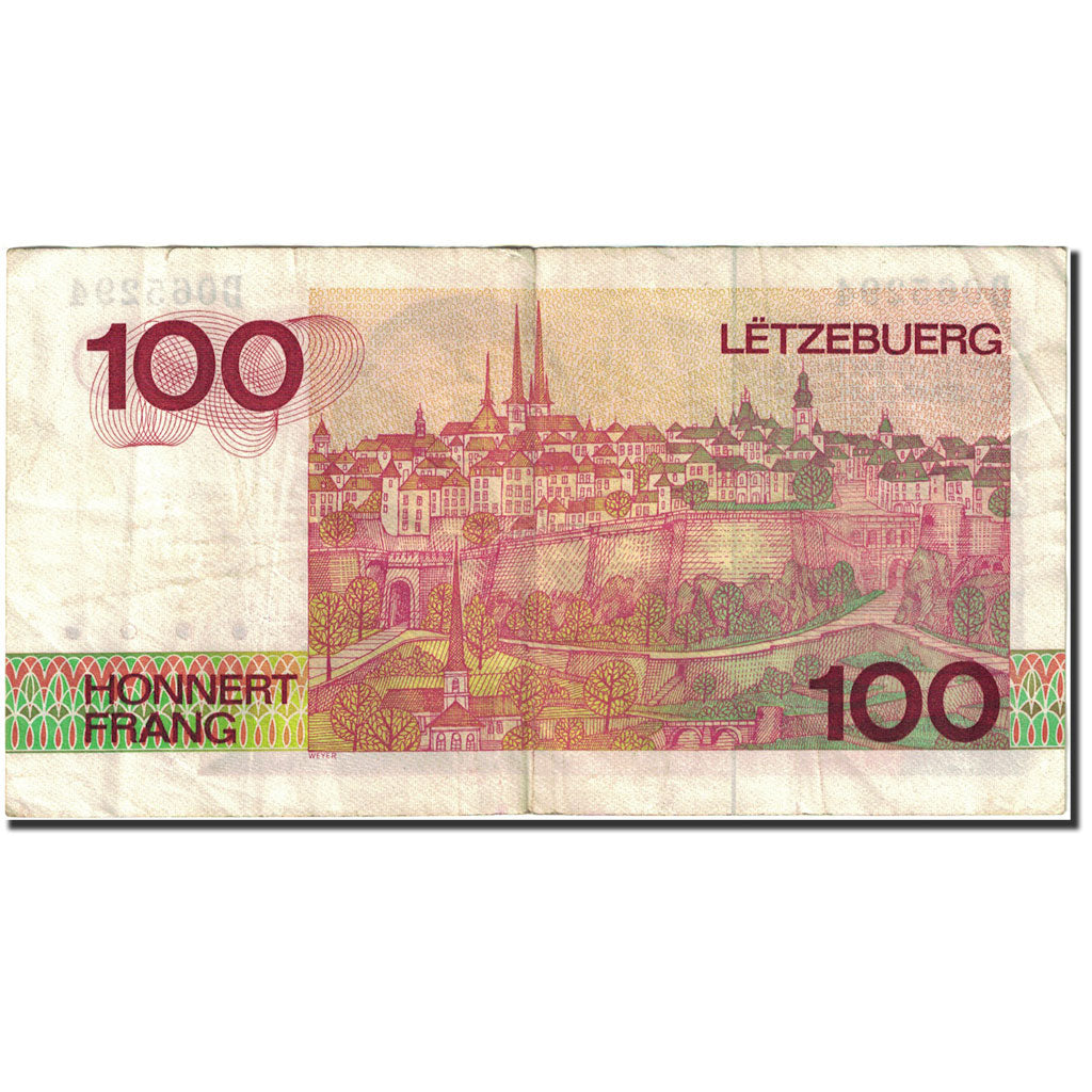 Banconote, Lussemburgo, 100 Francs, 1980, 1980-08-14, KM:57a, MB+