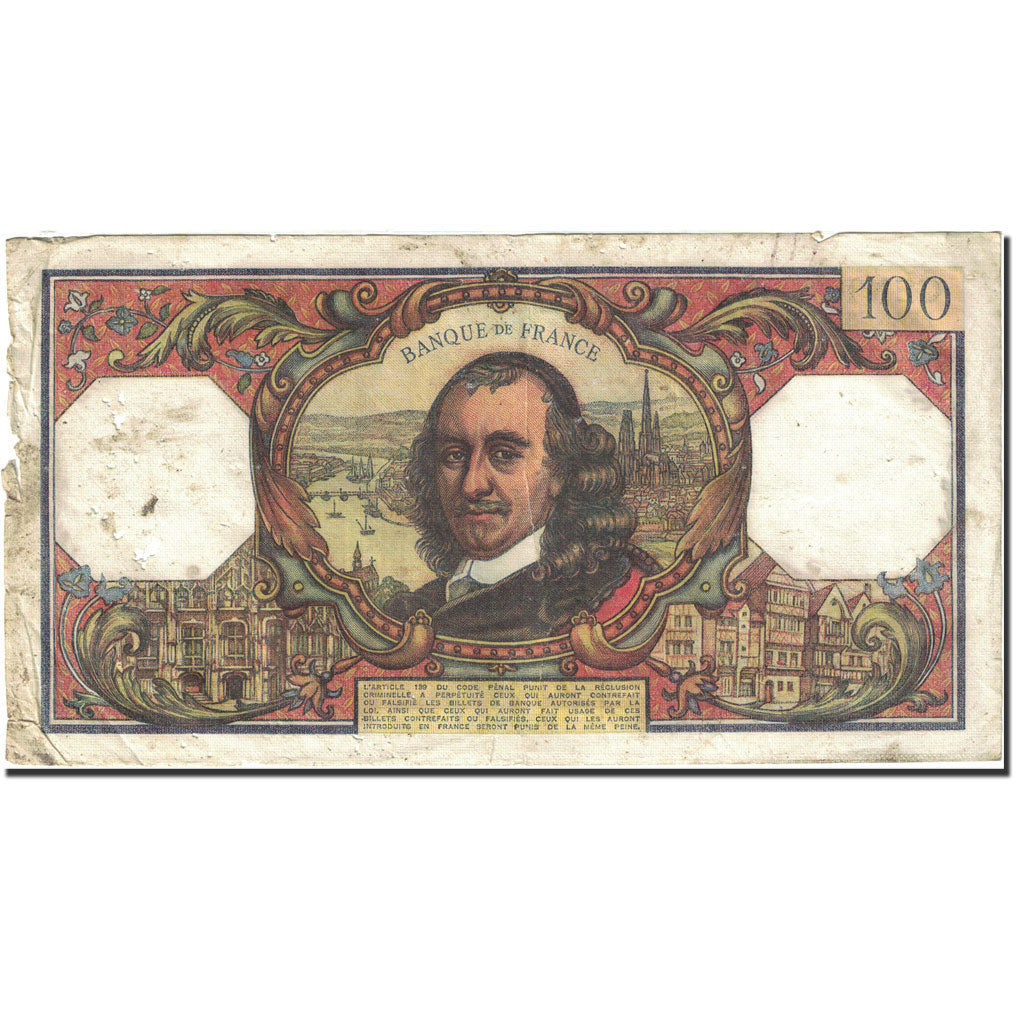 Francia, 100 Francs, 100 F 1964-1979 ''Corneille'', 1964, 1971-10-07, B