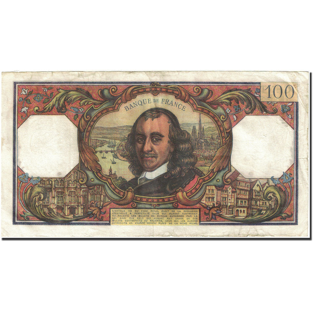 France, 100 Francs, 100 F 1964-1979 ''Corneille'', 1964, 1972-01-06, TB+