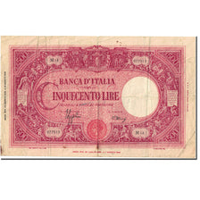 Banknote, Italy, 500 Lire, 1943, 1943-08-23, KM:70a, VF(20-25)