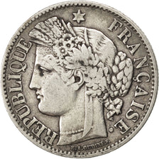 FRANCE, Cérès, 2 Francs, 1849, Paris, KM #760.1, VF(30-35), Silver, 9.77