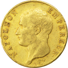 Premier Empire, 40 Francs or Napoléon Empereur An 14 Paris, KM 664.1