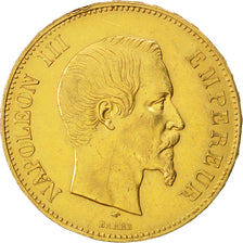 Francia, Napoleon III, Napoléon III, 100 Francs, 1857, Paris, BB, Oro, KM:78...