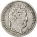 FRANCE, Louis-Philippe, 1/2 Franc, 1844, Paris, KM #741.1, VF(20-25), Silver,...