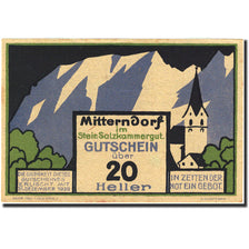 Banknote, Austria, Mitterndorf, 20 Heller, montagne, 1921, 1921-01-31, AU(55-58)