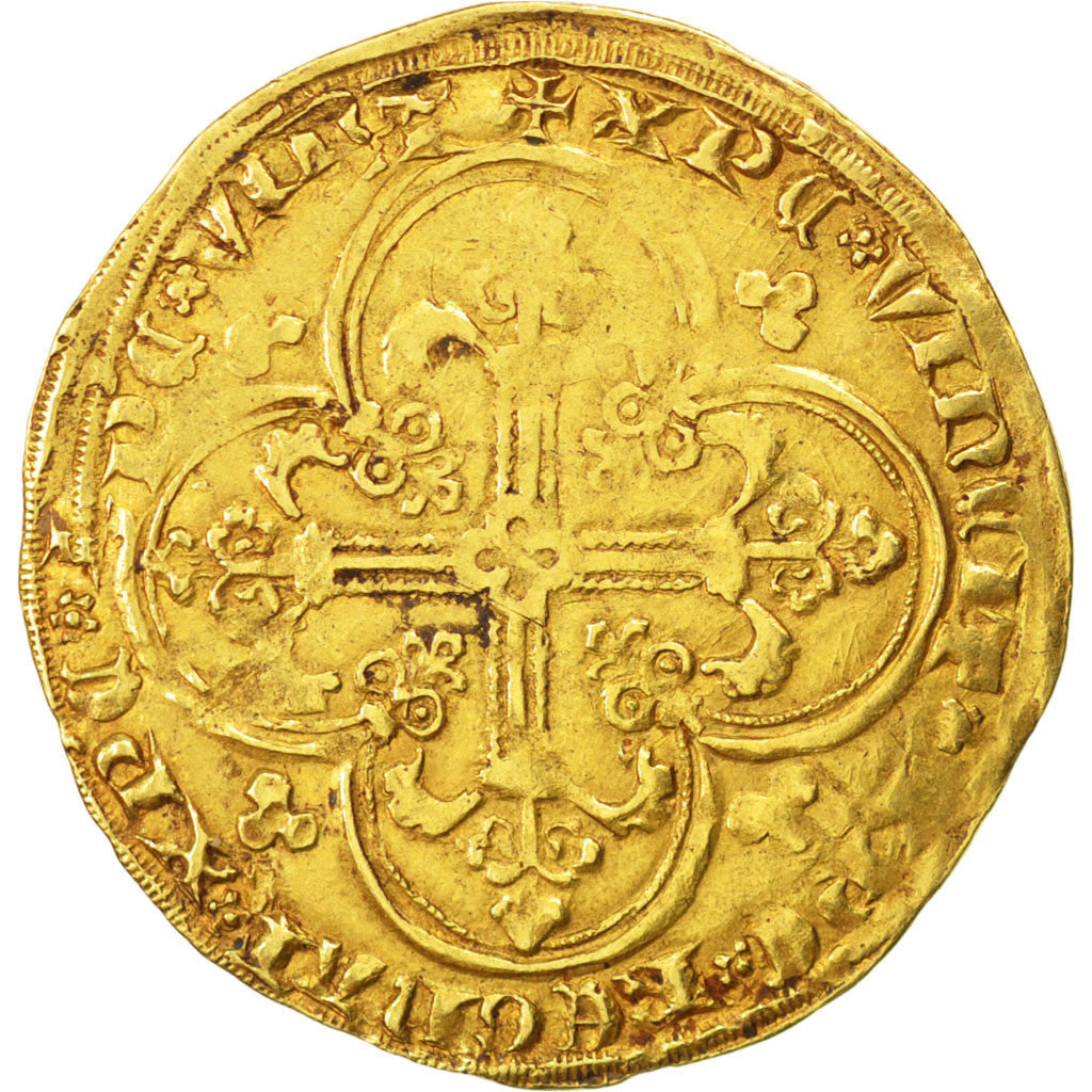 Coin, France, Franc à cheval, EF(40-45), Gold, Duplessy:294