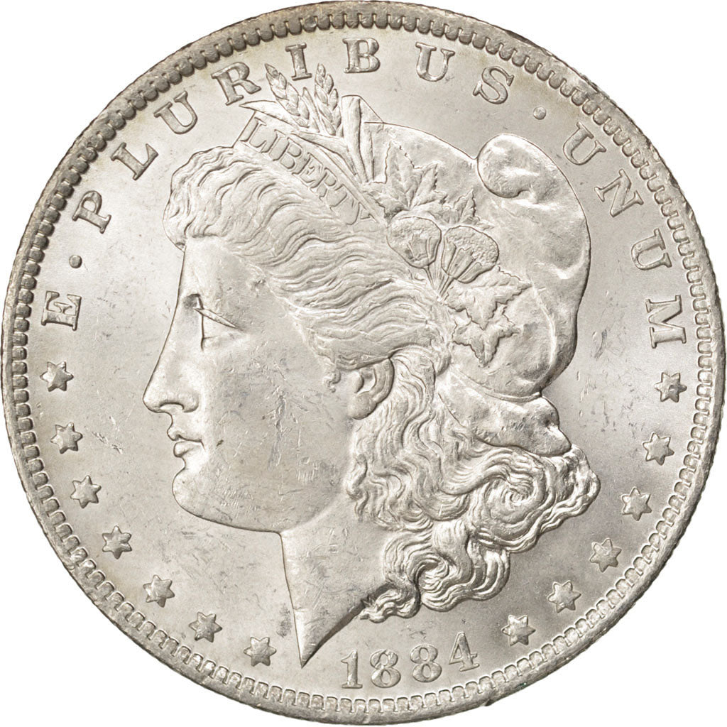 UNITED STATES, Morgan Dollar, Dollar, 1884, U.S. Mint, KM #110, MS(60-62),...