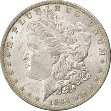 UNITED STATES, Morgan Dollar, Dollar, 1884, U.S. Mint, KM #110, MS(60-62),...