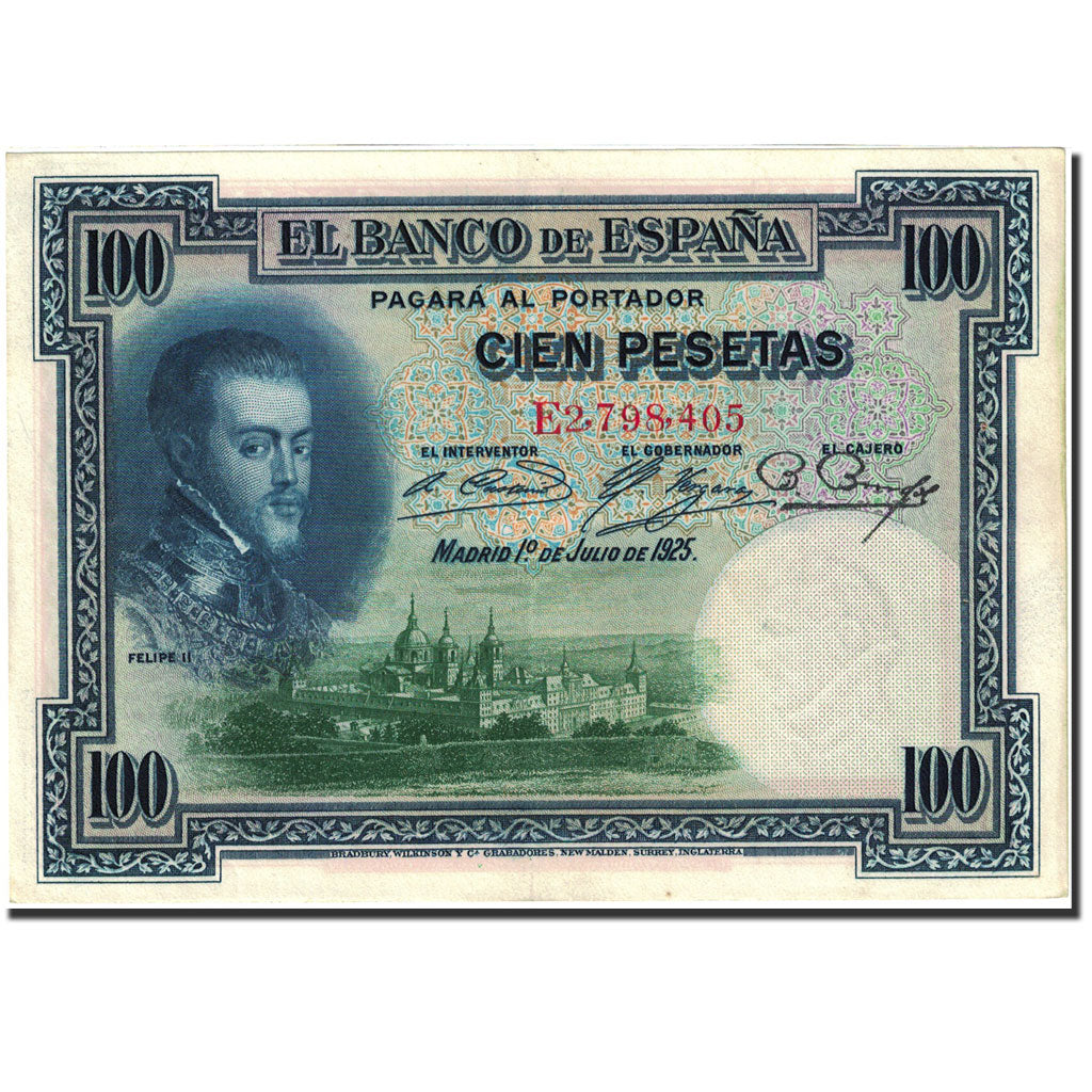Geldschein, Spanien, 100 Pesetas, 1925, 1925-07-01, KM:69c, VZ+