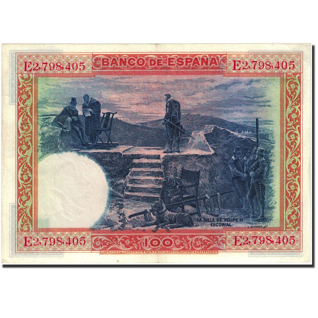 Geldschein, Spanien, 100 Pesetas, 1925, 1925-07-01, KM:69c, VZ+