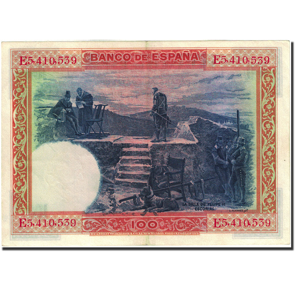 Banknote, Spain, 100 Pesetas, 1925, 1925-07-01, KM:69c, AU(50-53)