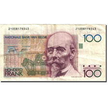 Billete, 100 Francs, 1981-1982, Bélgica, Undated (1982-1994), KM:142a, MBC+