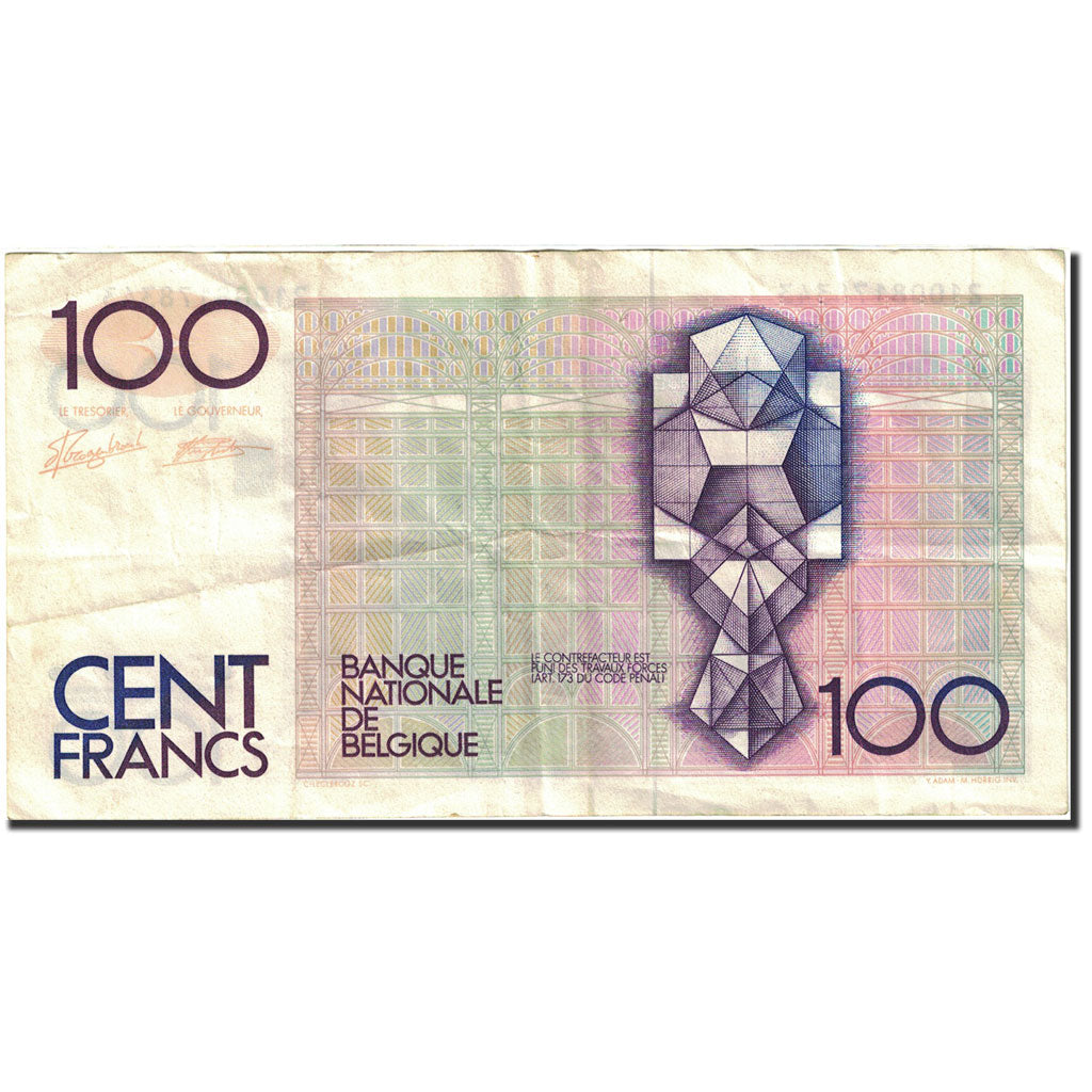 Banknote, Belgium, 100 Francs, 1981-1982, Undated (1982-1994), KM:142a