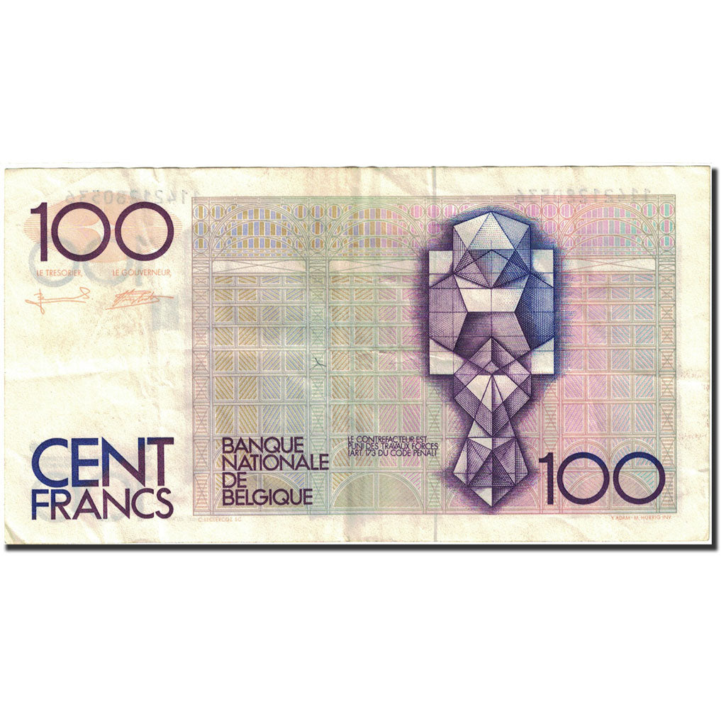 Banknote, Belgium, 100 Francs, 1981-1982, Undated (1982-1994), KM:142a
