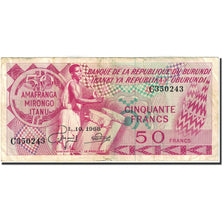 Geldschein, Burundi, 50 Francs, 1968-1975, 1968-10-01, KM:22a, SS