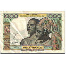 Banknote, West African States, 1000 Francs, 1959-1965, 1965-03-02, KM:203Bd