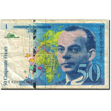 France, 50 Francs, 50 F 1992-1999 ''St Exupéry'', 1992, 1996, B+, Fayette:73.2