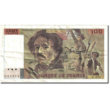 Francia, 100 Francs, 100 F 1978-1995 ''Delacroix'', 1978, 1993, BB