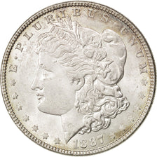 UNITED STATES, Morgan Dollar, Dollar, 1887, U.S. Mint, KM #110, AU(55-58),...