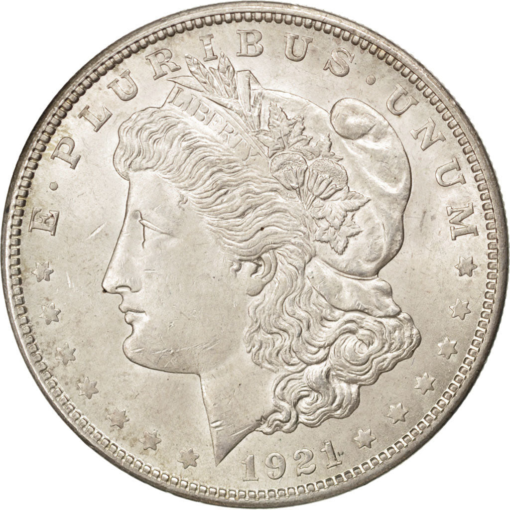 UNITED STATES, Morgan Dollar, Dollar, 1921, U.S. Mint, KM #110, MS(60-62),...