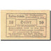Banknote, Austria, Heidenreichstein, 10 Heller, valeur faciale, 1921