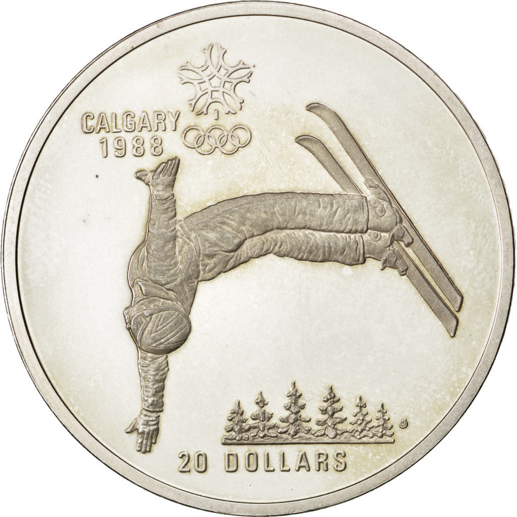 Canada, 20 Dollars, 1986, SPL-, Argento, KM:151