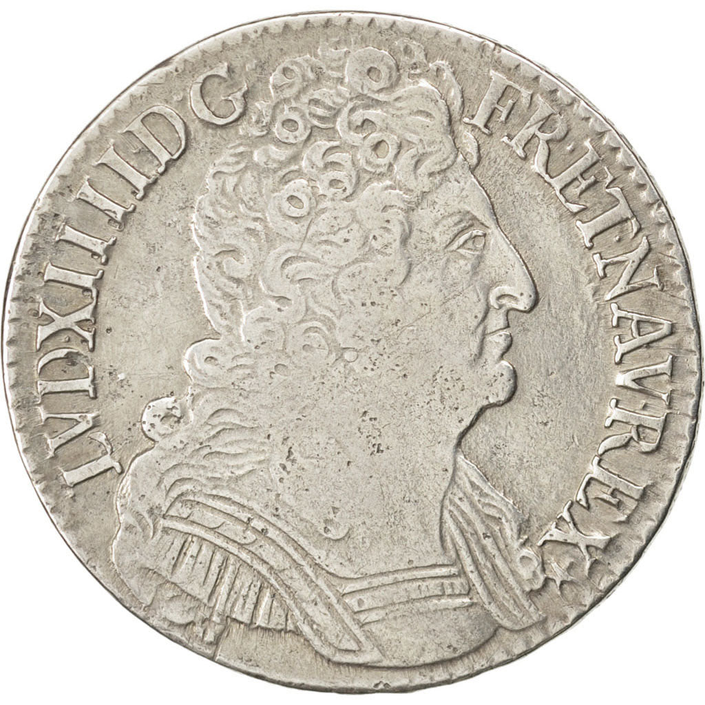 FRANCE, 1/2 Écu aux 3 couronnes, 1/2 ECU, 36 Sols = 6 Deniers, 1712, Paris, KM .
