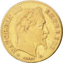 Francia, Napoleon III, Napoléon III, 10 Francs, 1862, Paris, MB, Oro, KM:800...