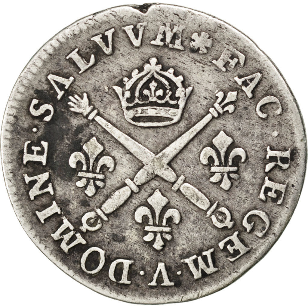 FRANCE, 10 Sols aux insignes, 10 Sols-1/8 Ecu, 1706, Paris, KM #349.1,...