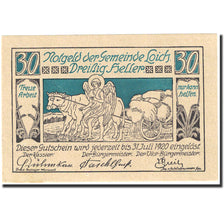 Banknote, Austria, Loich, 30 Heller, personnage, 1920-07-31, blue, UNC(65-70)
