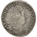 FRANCE, 10 Sols aux insignes, 10 Sols-1/8 Ecu, 1707, Rennes, KM #349.12,...