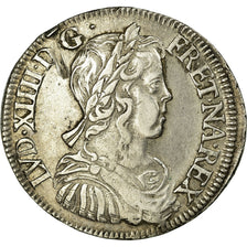 Monnaie, France, Louis XIV, 1/2 Écu à la mèche longue, 1/2 Ecu, 1650, La
