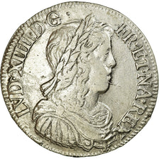 Coin, France, Louis XIV, 1/2 Écu à la mèche longue, 1/2 Ecu, 1651, La