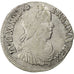 FRANCE, 1/2 Écu à la mèche longue, 1/2 ECU, 1651, Bayonne, KM #164.12, VF(20-25)