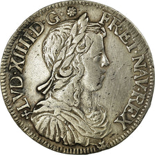 Munten, Frankrijk, Louis XIV, 1/2 Écu à la mèche longue, 1/2 Ecu, 1652