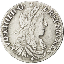 Louis XIV, 1/12 Ecu au buste juvénile 1660 Lyon, KM 199.3