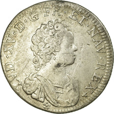 Coin, France, Louis XV, 1/4 Écu Vertugadin, 30 Sols, 1/4 ECU, 1716, Tours