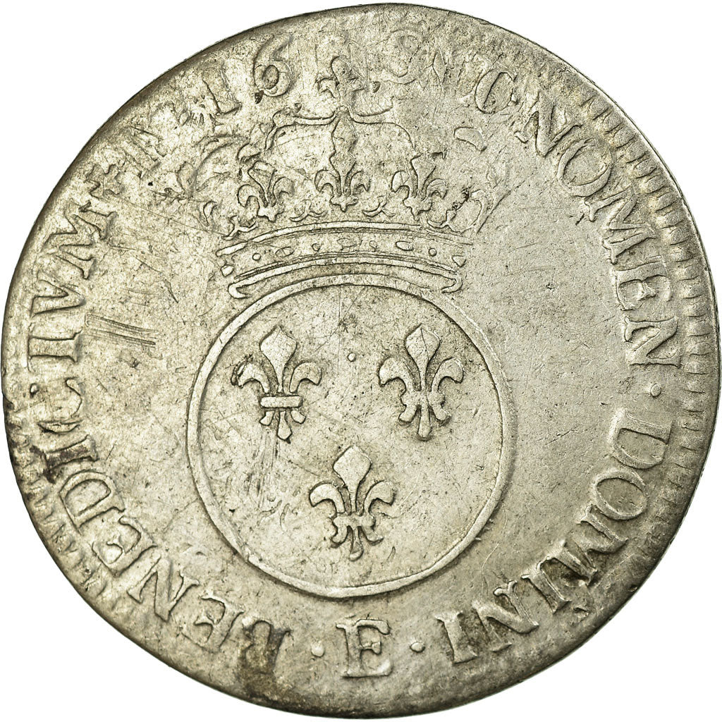 Coin, France, Louis XV, 1/4 Écu Vertugadin, 30 Sols, 1/4 ECU, 1716, Tours