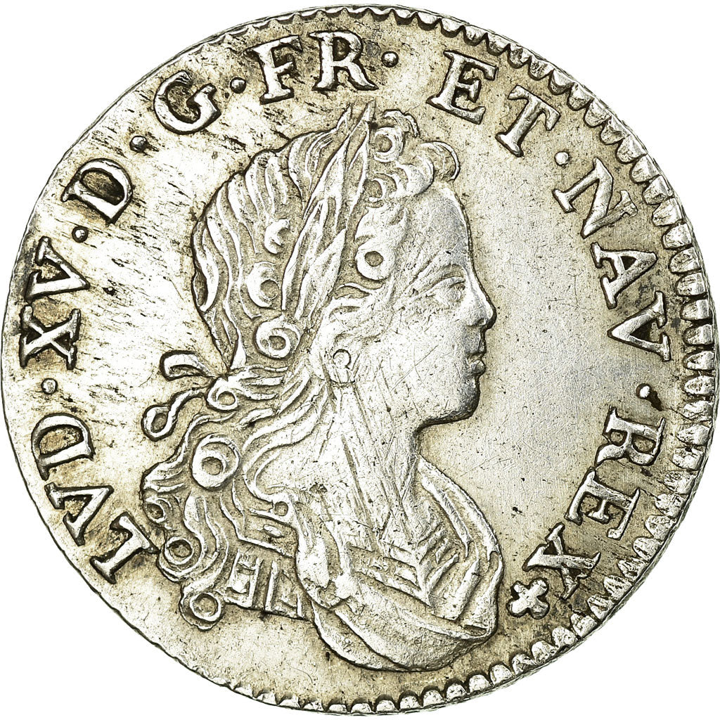 Munten, Frankrijk, Louis XV, 1/6 Écu (XX – S) de France-Navarre, 20 Sols, 1/6