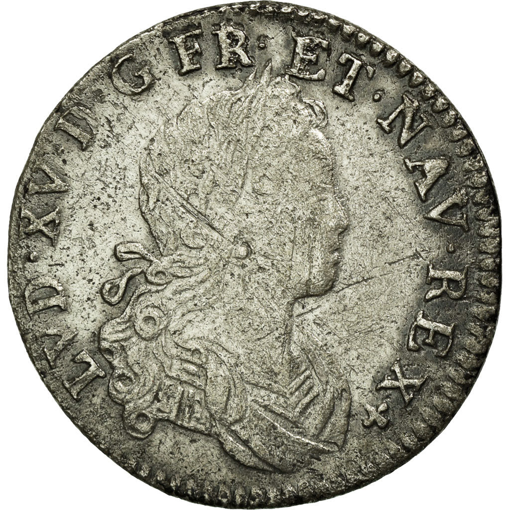 Münze, Frankreich, Louis XV, 1/6 Écu (XX – S) de France-Navarre, 20 Sols