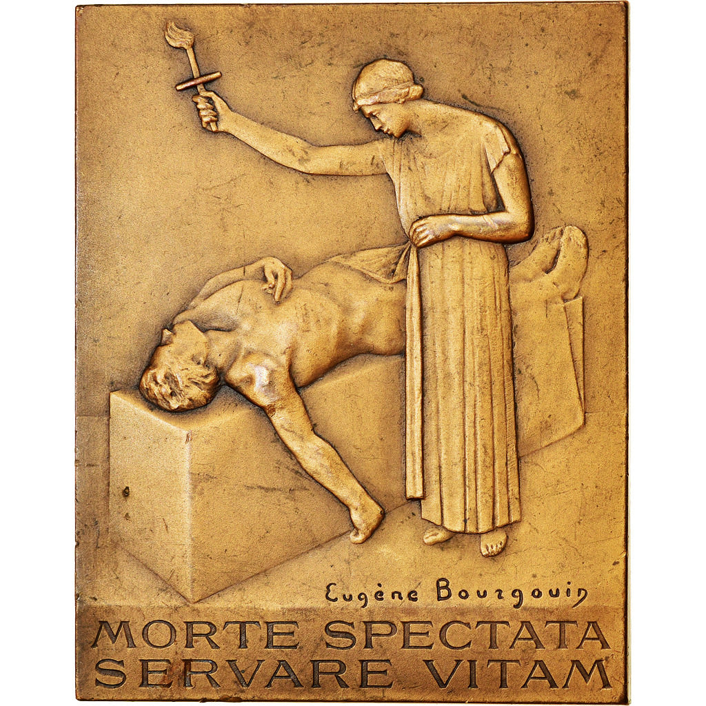 Francja, Medal, Maurice Letulle, Medycyna, Bourgouin, AU(55-58), Bronze