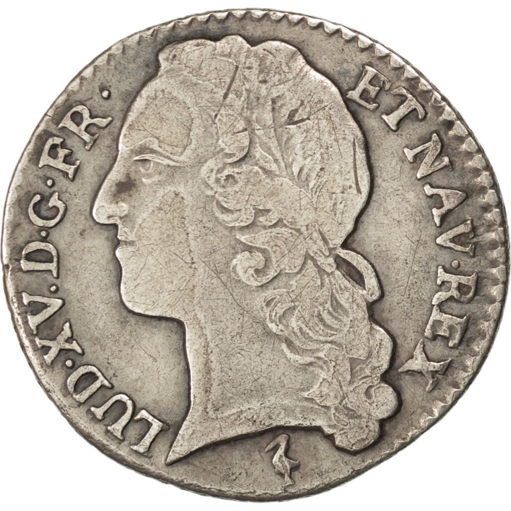 FRANCE, 1/10 Écu au bandeau, 12 Sols, 1/10 ECU, 1743, Lille, KM #511.22, ...