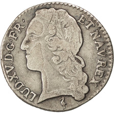 FRANCE, 1/10 Écu au bandeau, 12 Sols, 1/10 ECU, 1743, Lille, KM #511.22, ...