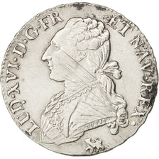 FRANCE, 1/2 Écu, 1/2 ECU, 44 Sols, 1791, Paris, KM #562.1, VF(30-35), Silver, ..