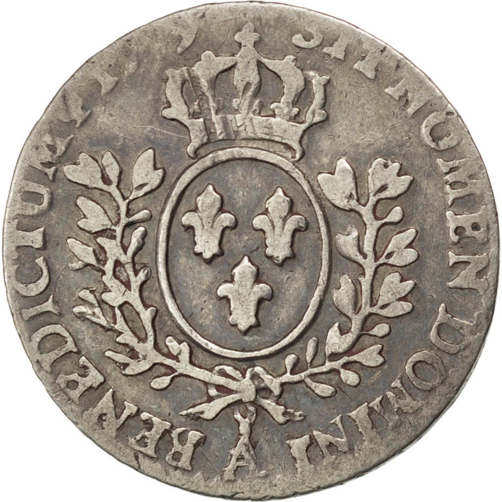 FRANCE, 1/20 Écu à la vieille tête (6 sols), 6 Sols, 1/20 ECU, 1779, Paris, KM #