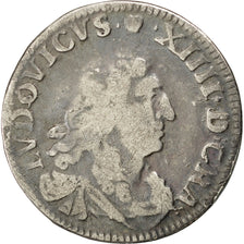 FRANCE, 4 Sols dits « des Traitants », 4 Sols, 1675, Lyon, KM #23...