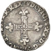 FRANCE, 1/4 Ecu, 1622, Saint-Palais, KM #48, VF(20-25), Silver, Gadoury #29,...