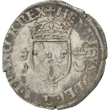 FRANCE, Douzain, 1551, Nantes, F(12-15), Silver, Sombart #4380, 2.26